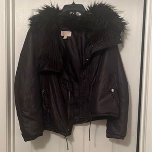 Michael Kors Women's Jacket with fur collar